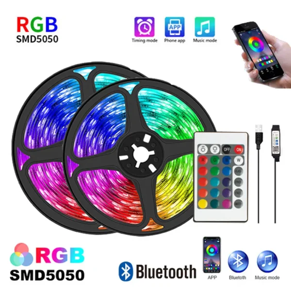 לד תאורה לחדר / לסלון / לכל מקום RGB LED