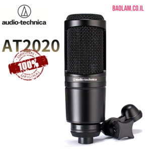 מקרופון אולפן מקצועי פרימיום AT2020 Audio-technica | מיקרופון קונדנסר