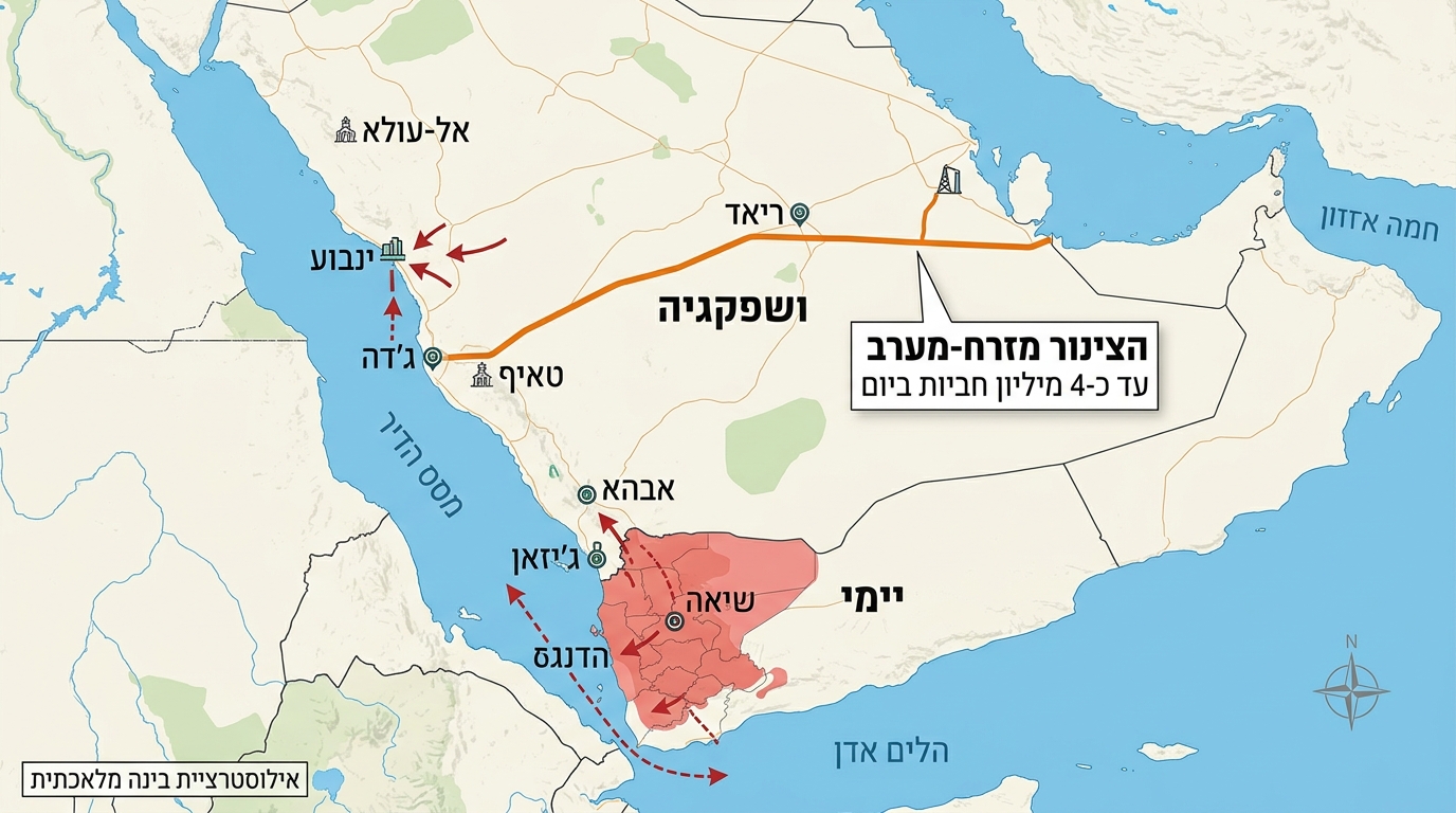 ינבוע ותשתיות הנפט הסעודיות תחת איום