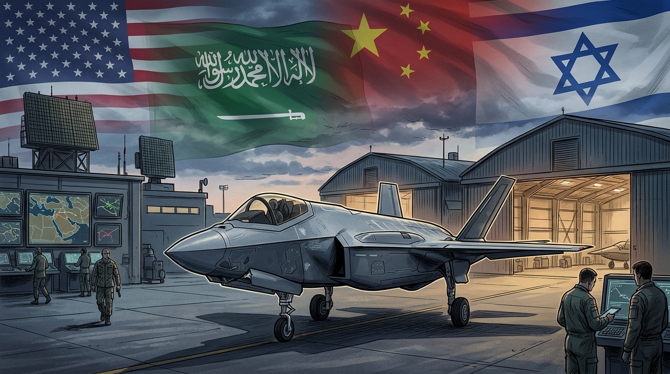 אילוסטרציה לכתבה על עסקת F-35 לסעודיה והחשש מחשיפת טכנולוגיה לסין